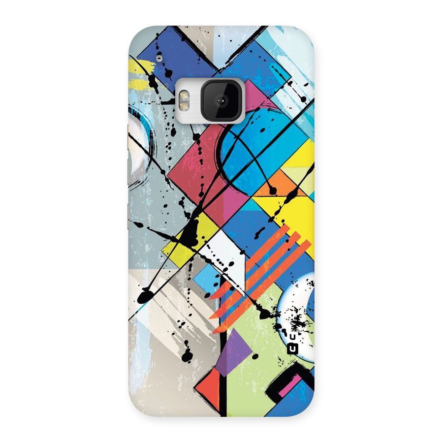 Abstract Paint Shape Back Case for HTC One M9
