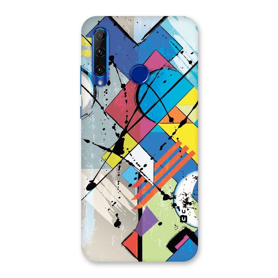 Abstract Paint Shape Back Case for Honor 20i