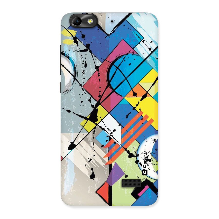 Abstract Paint Shape Back Case for Honor 4C