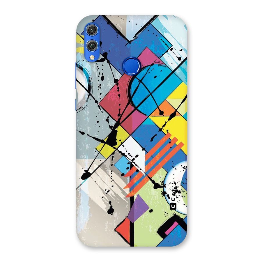 Abstract Paint Shape Back Case for Honor 8X