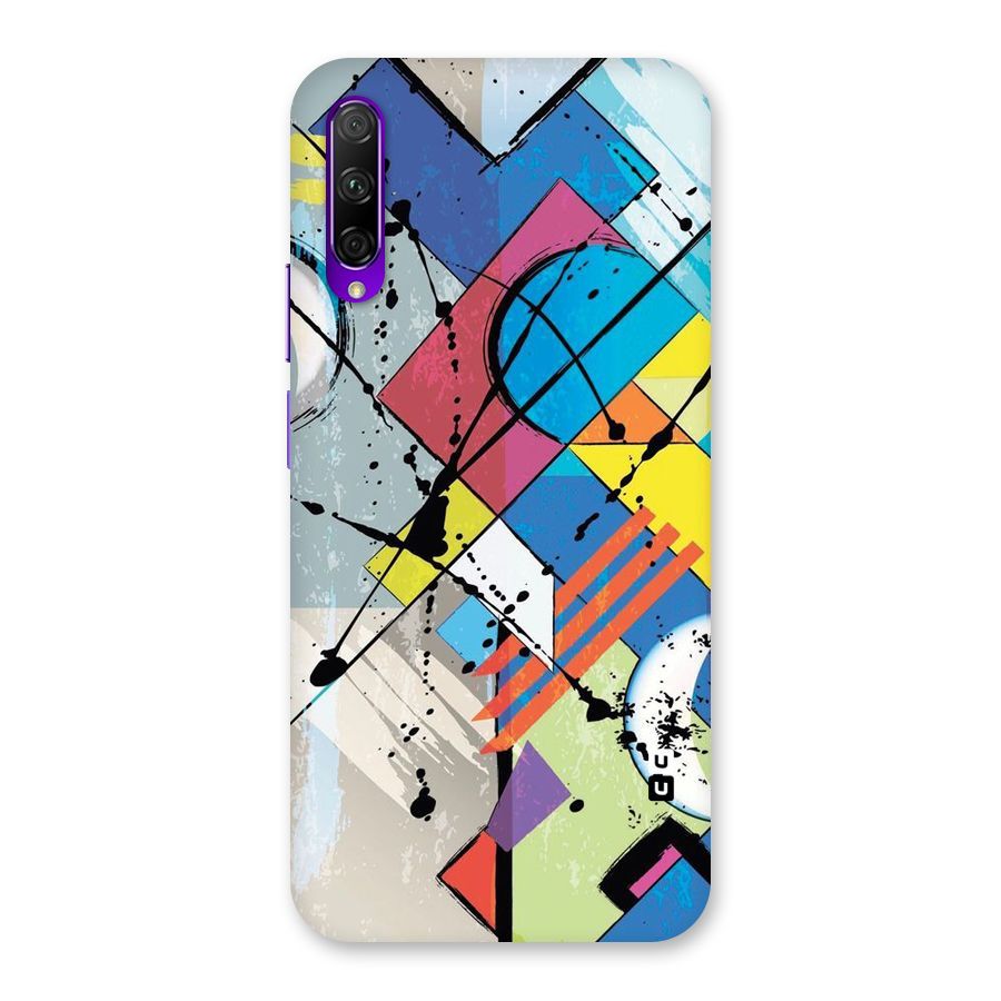 Abstract Paint Shape Back Case for Honor 9X Pro
