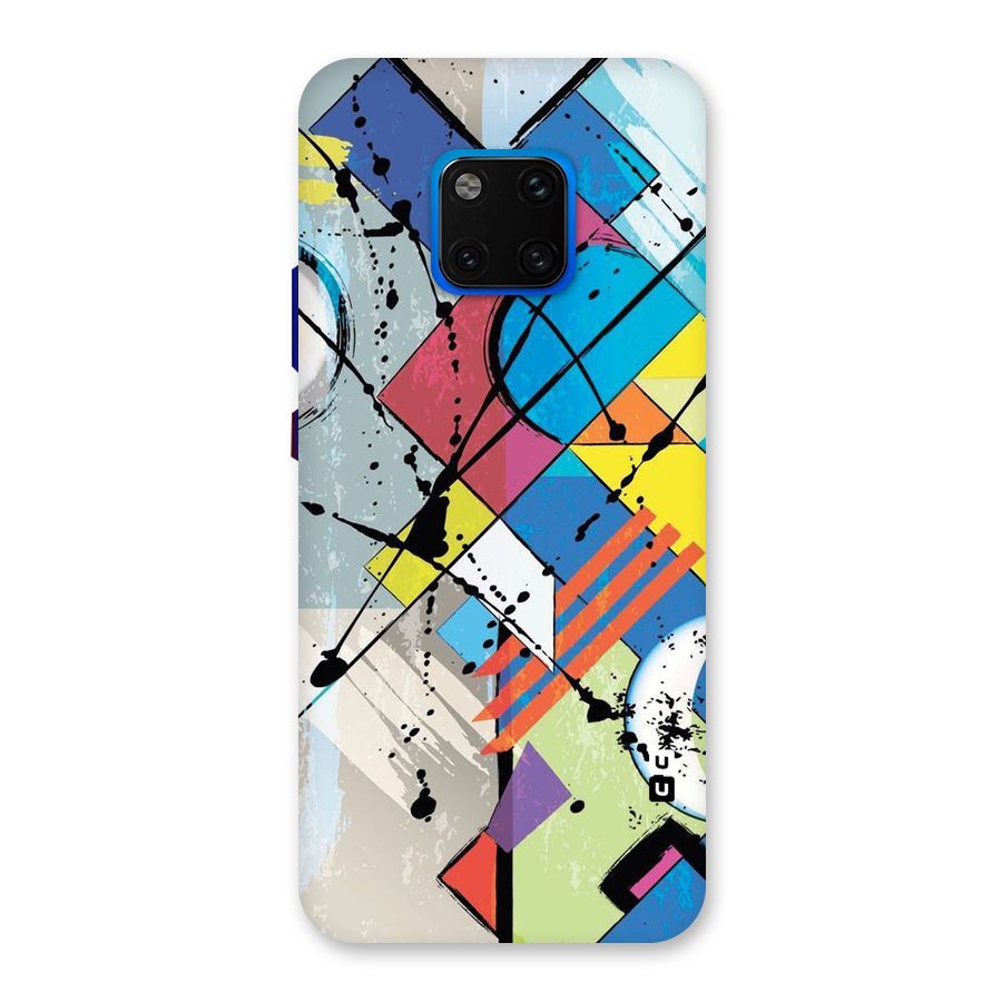 Abstract Paint Shape Back Case for Huawei Mate 20 Pro