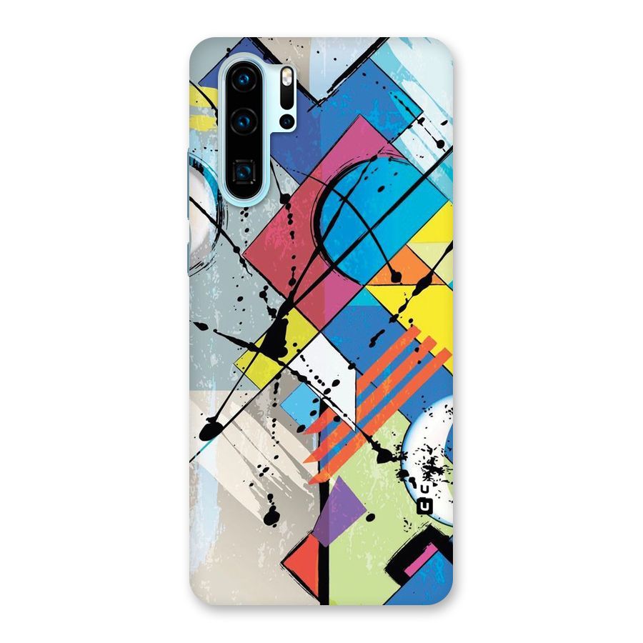 Abstract Paint Shape Back Case for Huawei P30 Pro