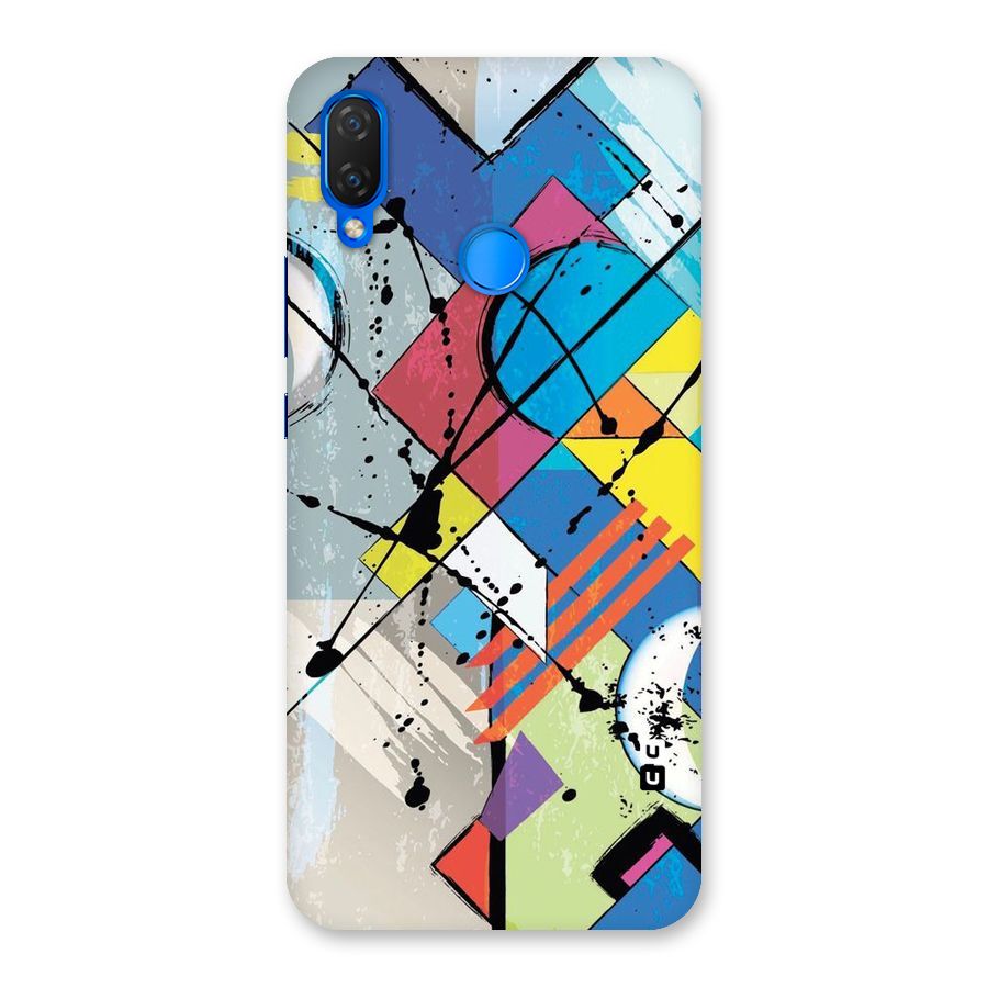 Abstract Paint Shape Back Case for Huawei P Smart+