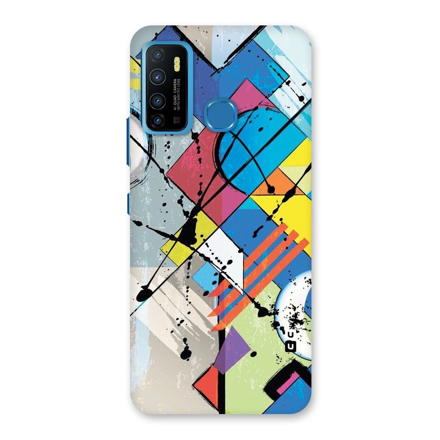 Abstract Paint Shape Back Case for Infinix Hot 9
