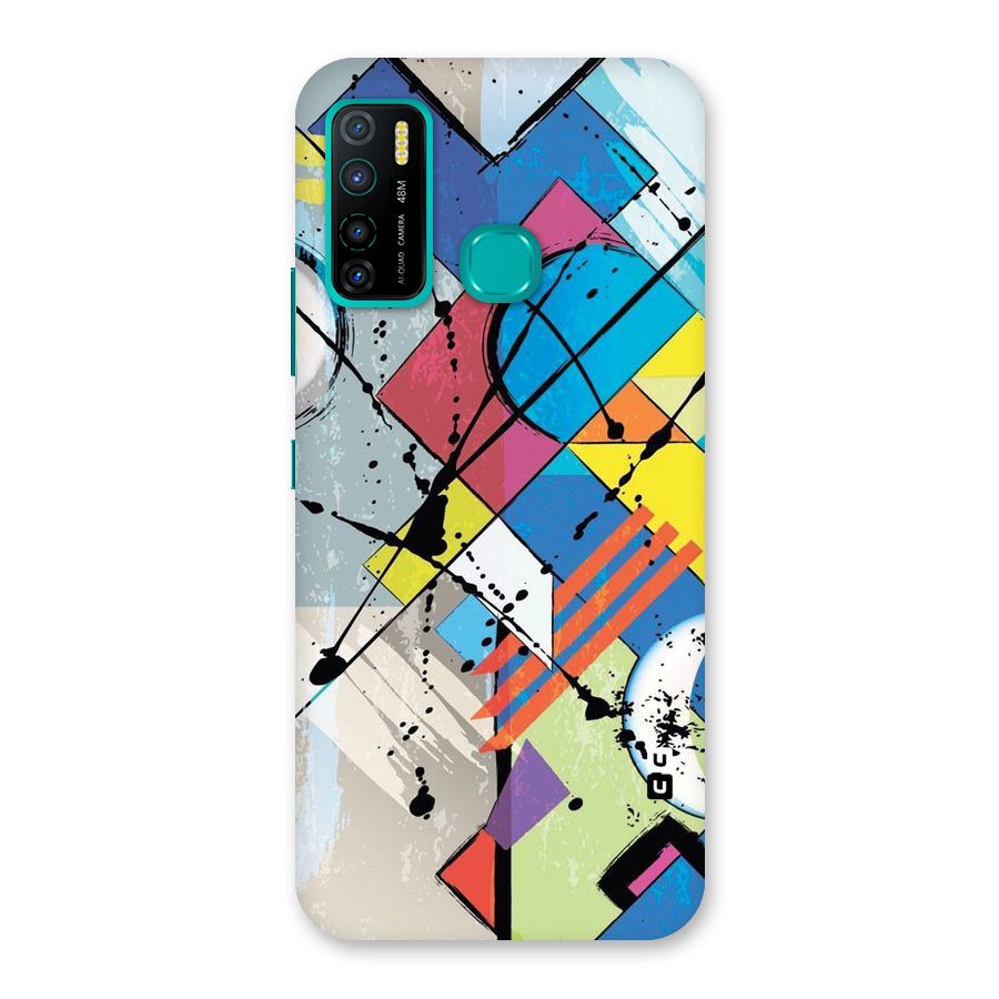 Abstract Paint Shape Back Case for Infinix Hot 9 Pro