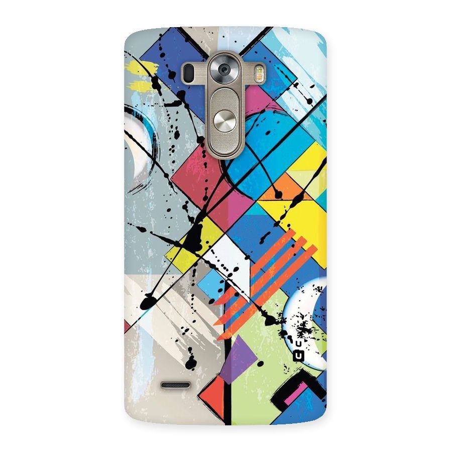 Abstract Paint Shape Back Case for LG G3