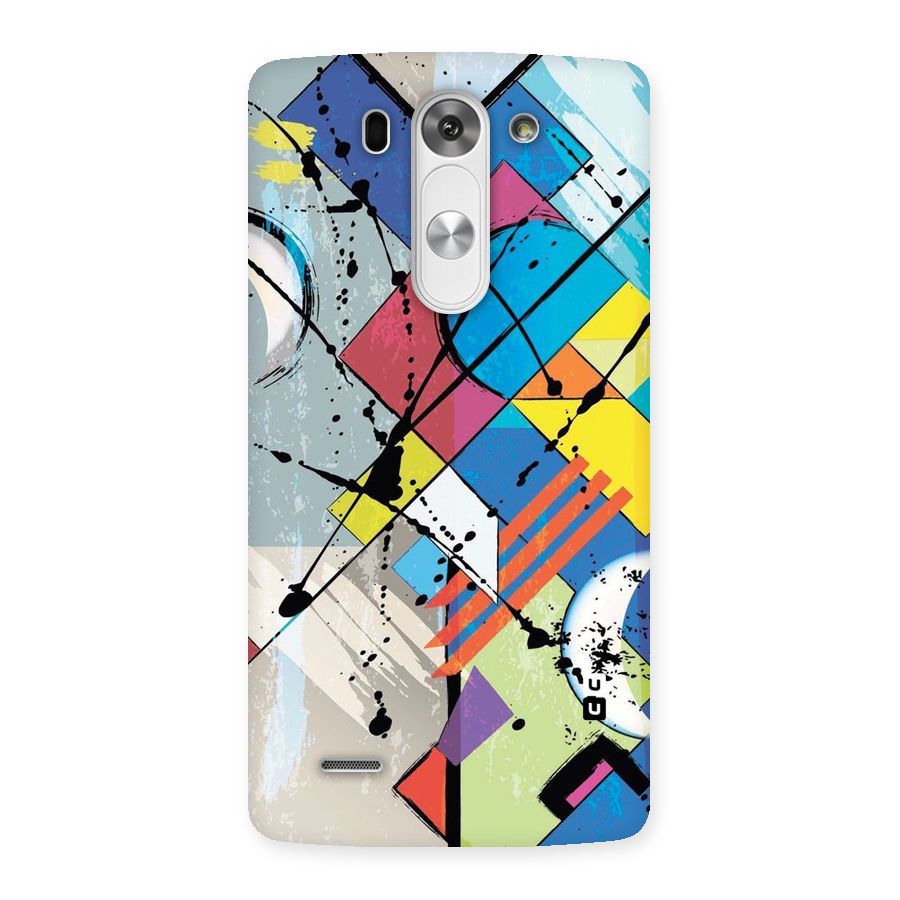 Abstract Paint Shape Back Case for LG G3 Beat