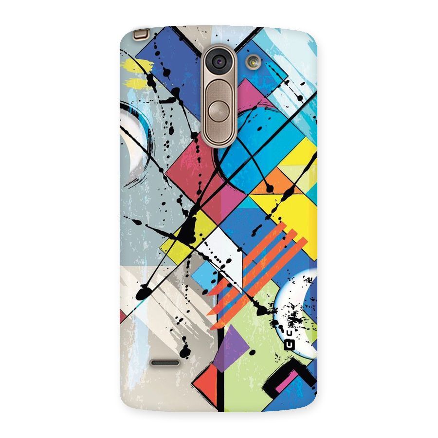 Abstract Paint Shape Back Case for LG G3 Stylus