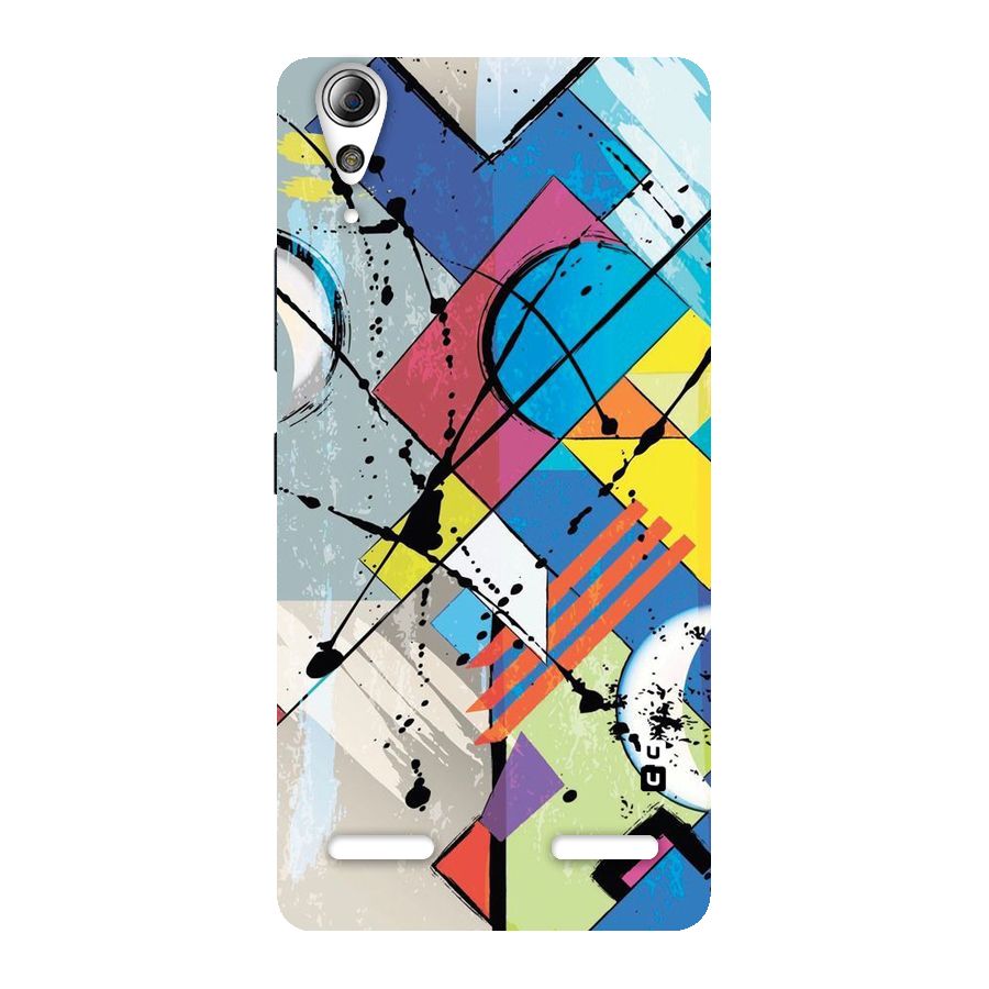 Abstract Paint Shape Back Case for Lenovo A6000