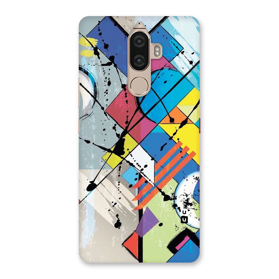 Abstract Paint Shape Back Case for Lenovo K8 Note