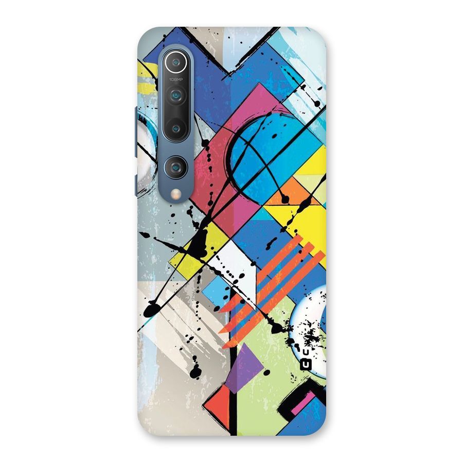 Abstract Paint Shape Back Case for Mi 10