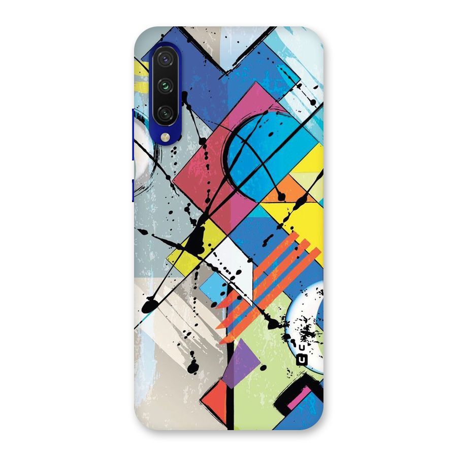 Abstract Paint Shape Back Case for Mi A3