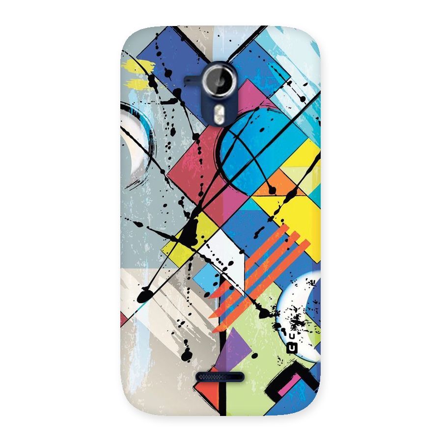 Abstract Paint Shape Back Case for Micromax Canvas Magnus A117