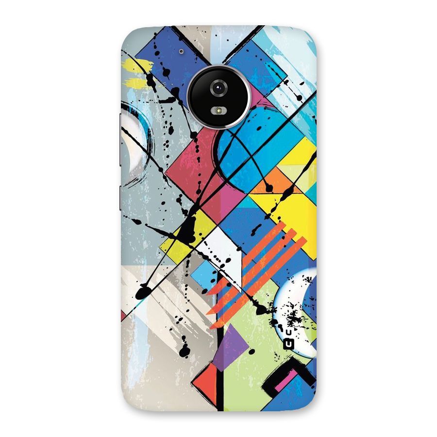 Abstract Paint Shape Back Case for Moto G5