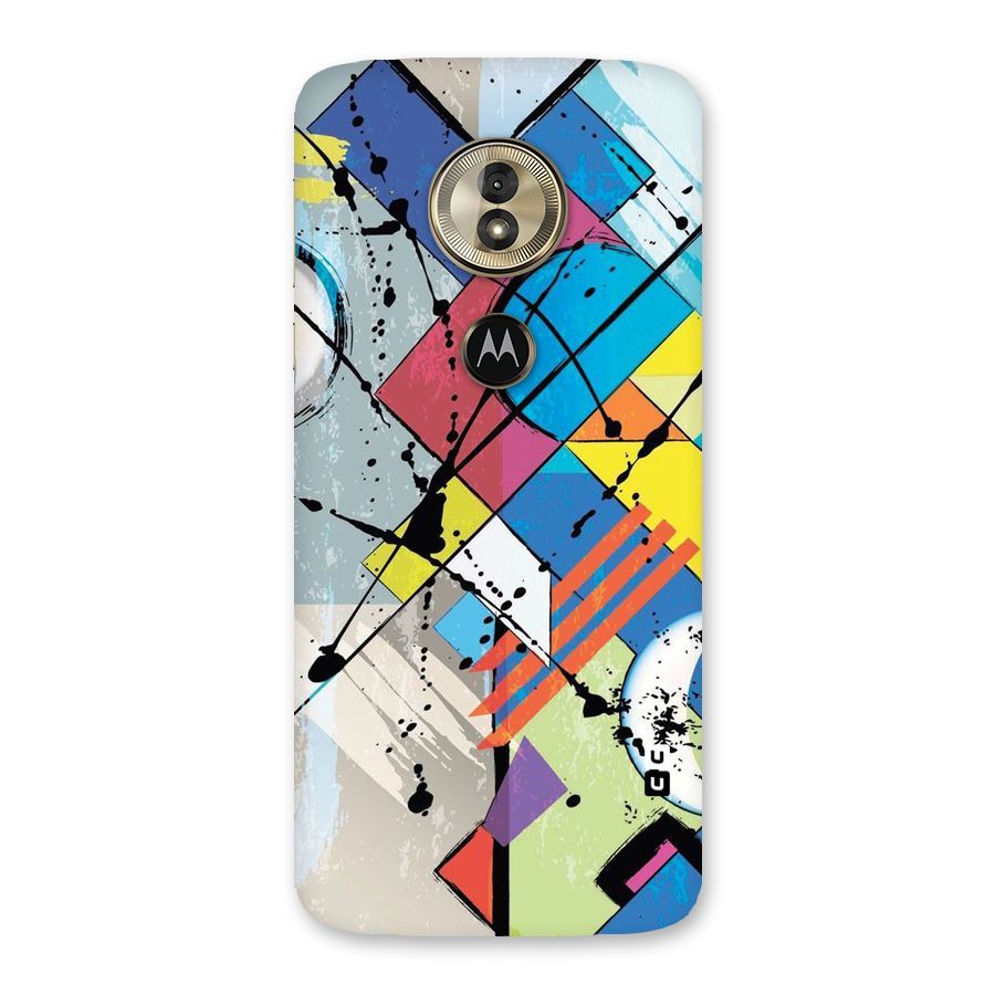 Abstract Paint Shape Back Case for Moto G6 Play