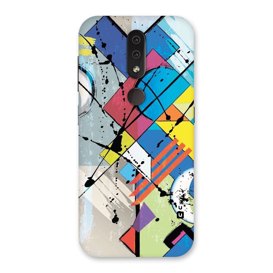 Abstract Paint Shape Back Case for Nokia 4.2