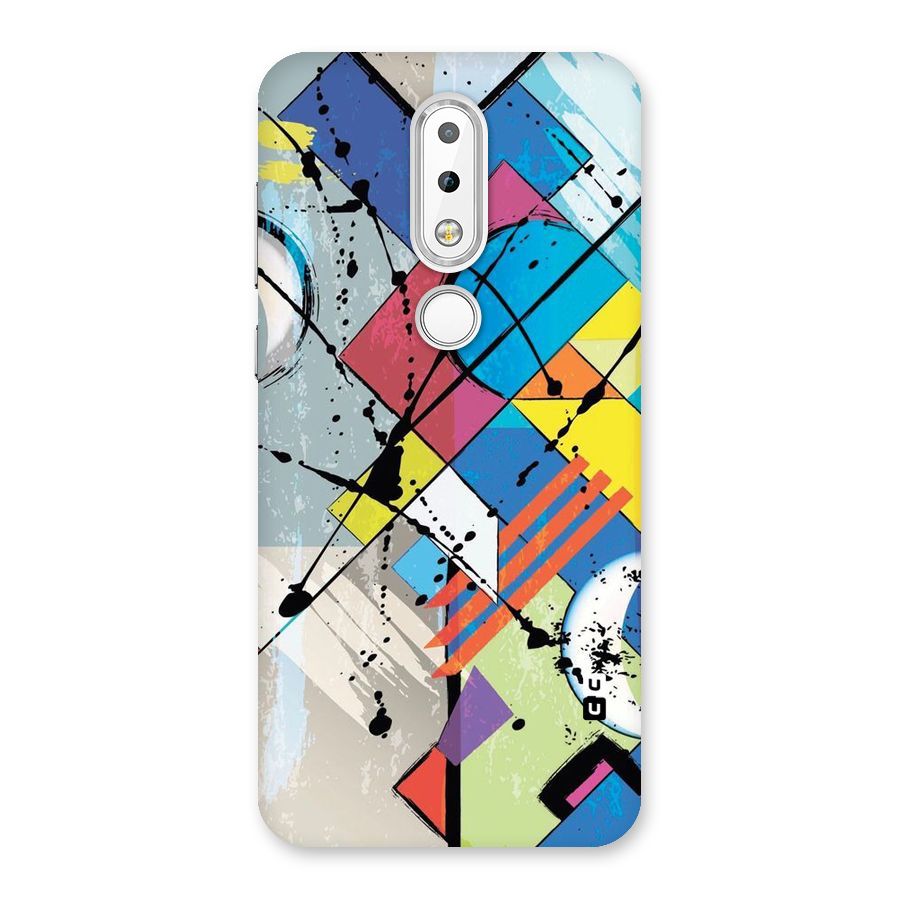 Abstract Paint Shape Back Case for Nokia 6.1 Plus