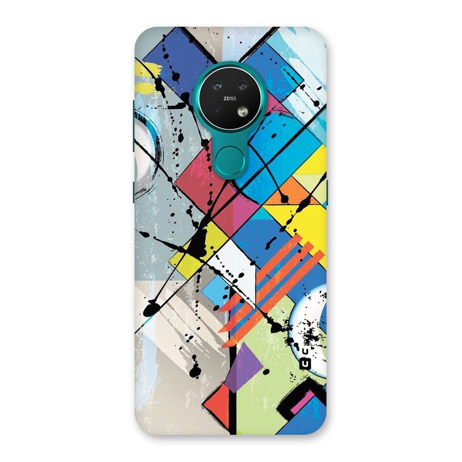 Abstract Paint Shape Back Case for Nokia 7.2