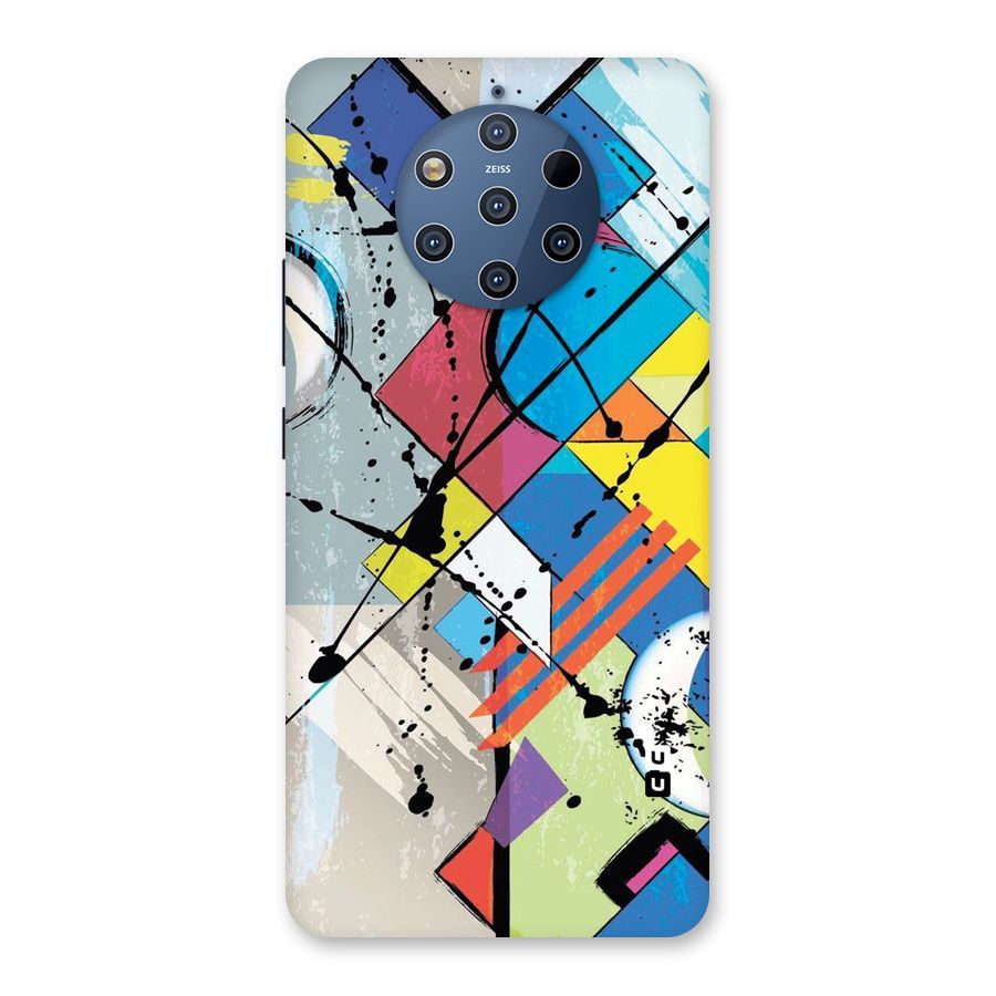 Abstract Paint Shape Back Case for Nokia 9 PureView