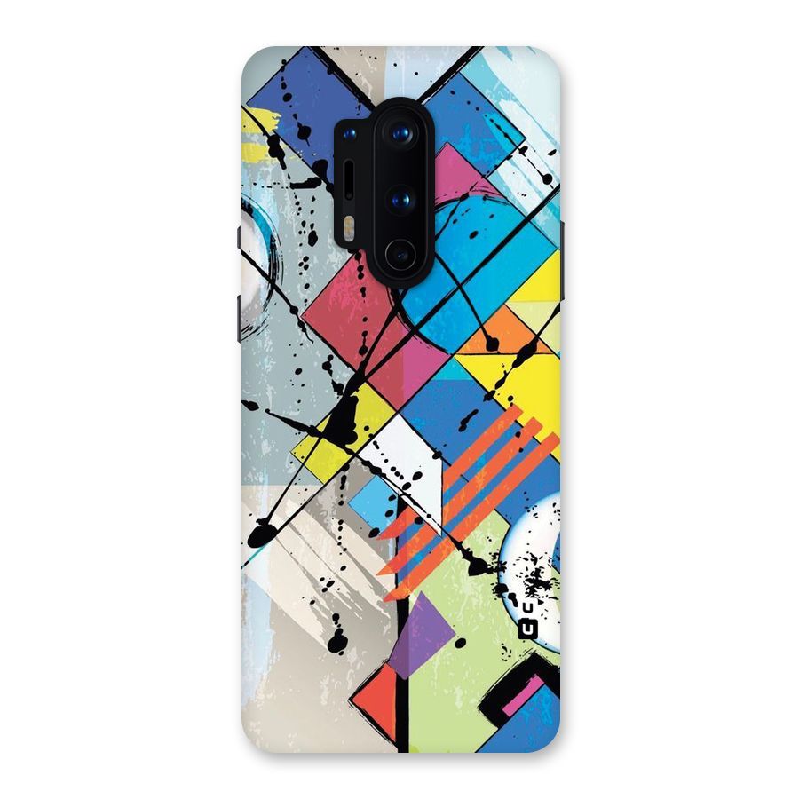 Abstract Paint Shape Back Case for OnePlus 8 Pro