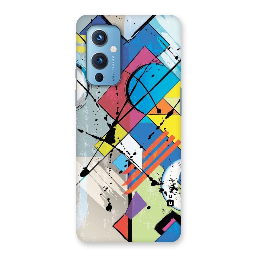 Abstract Paint Shape Back Case for OnePlus 9