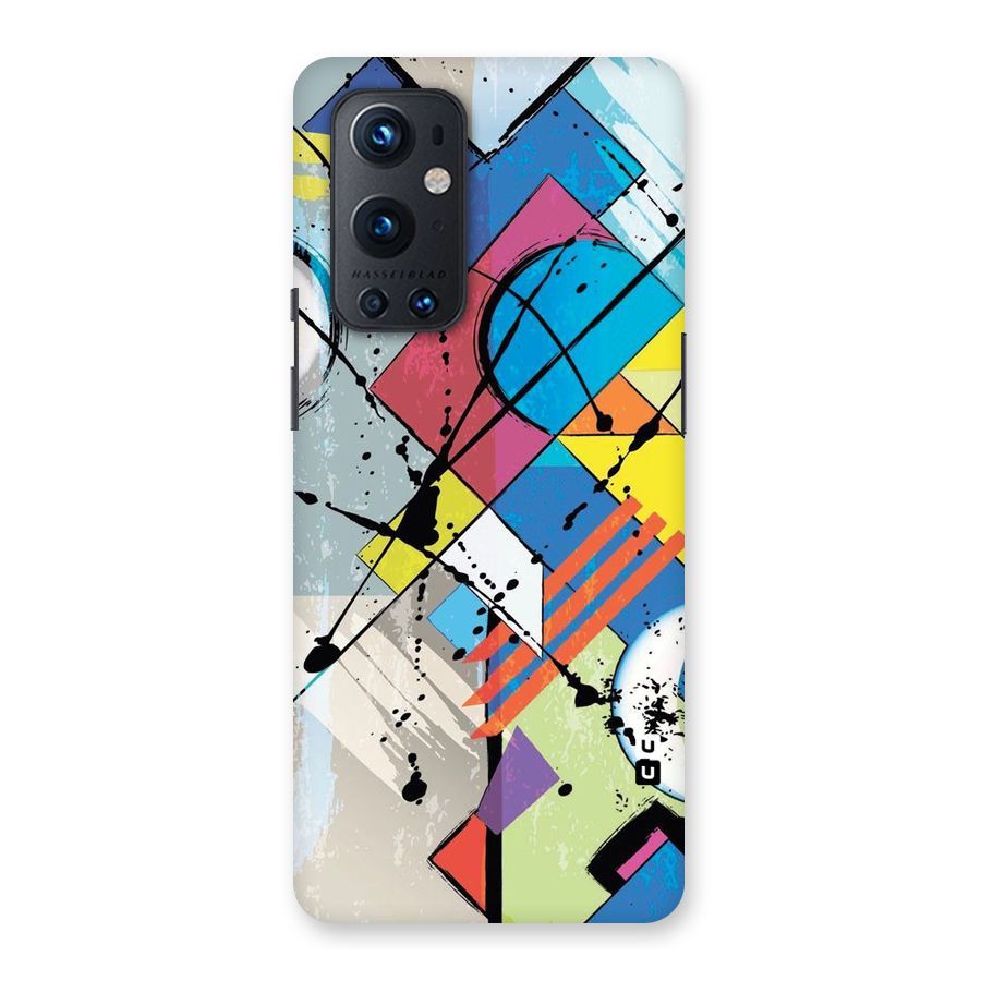 Abstract Paint Shape Back Case for OnePlus 9 Pro