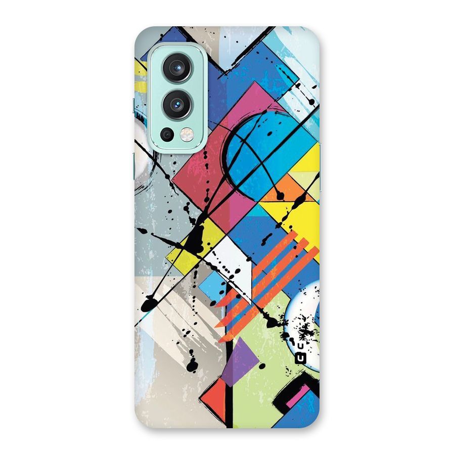 Abstract Paint Shape Back Case for OnePlus Nord 2 5G
