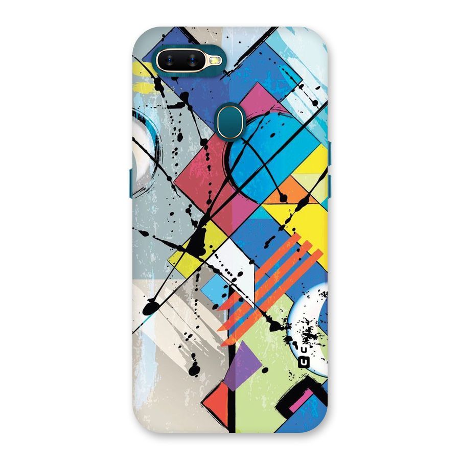 Abstract Paint Shape Back Case for Oppo A11k