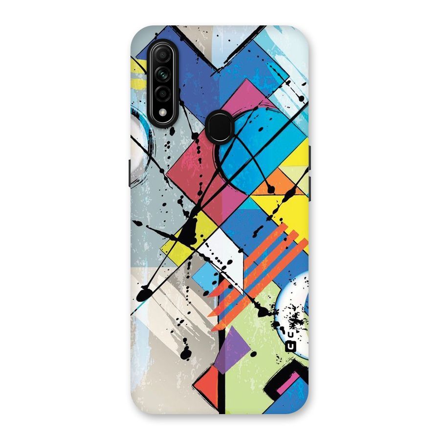 Abstract Paint Shape Back Case for Oppo A31