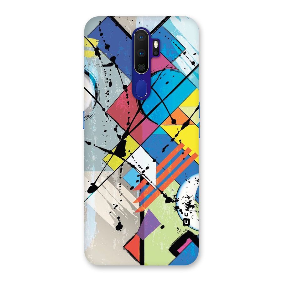 Abstract Paint Shape Back Case for Oppo A9 (2020)