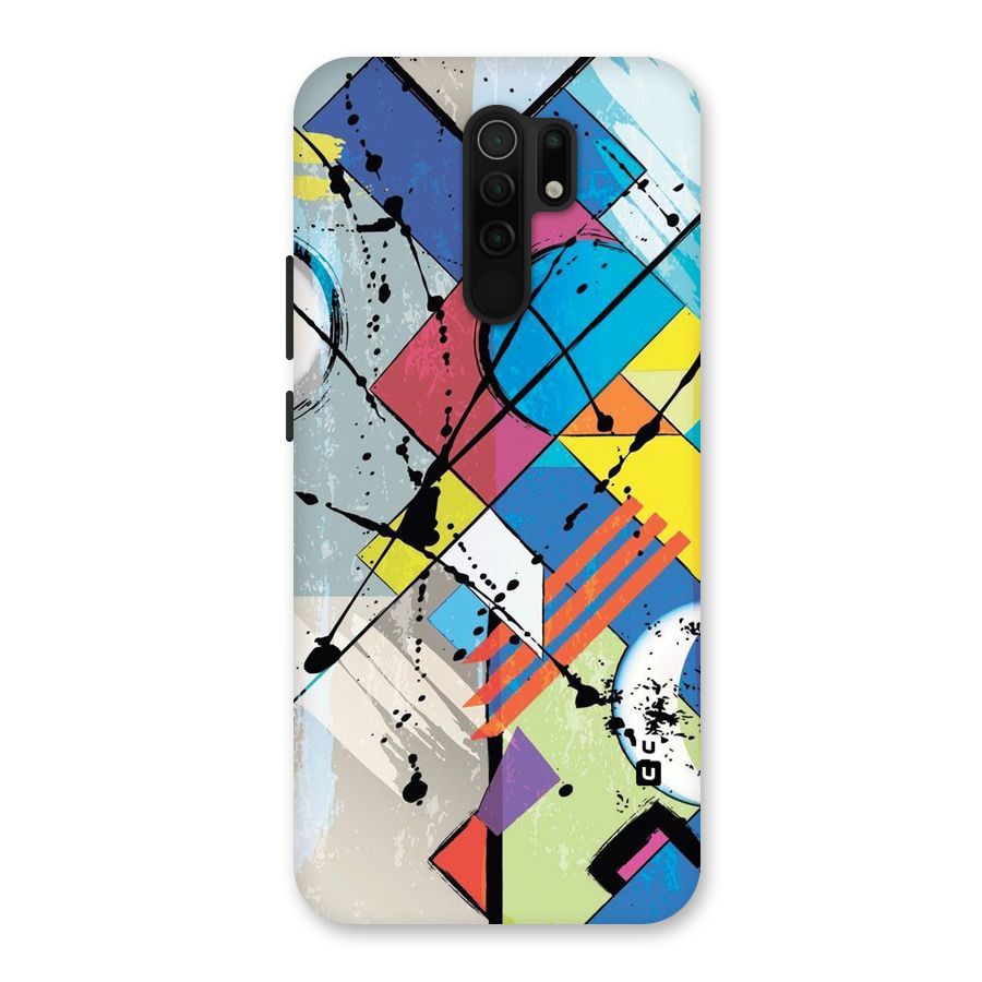 Abstract Paint Shape Back Case for Poco M2