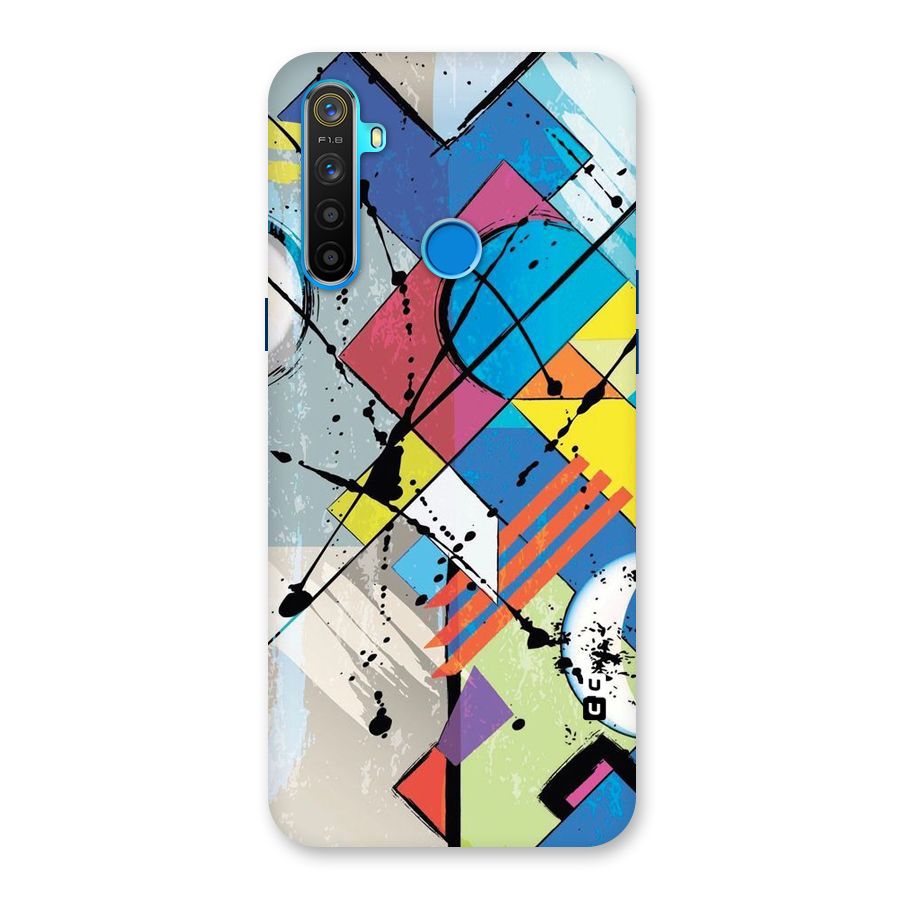 Abstract Paint Shape Back Case for Realme 5