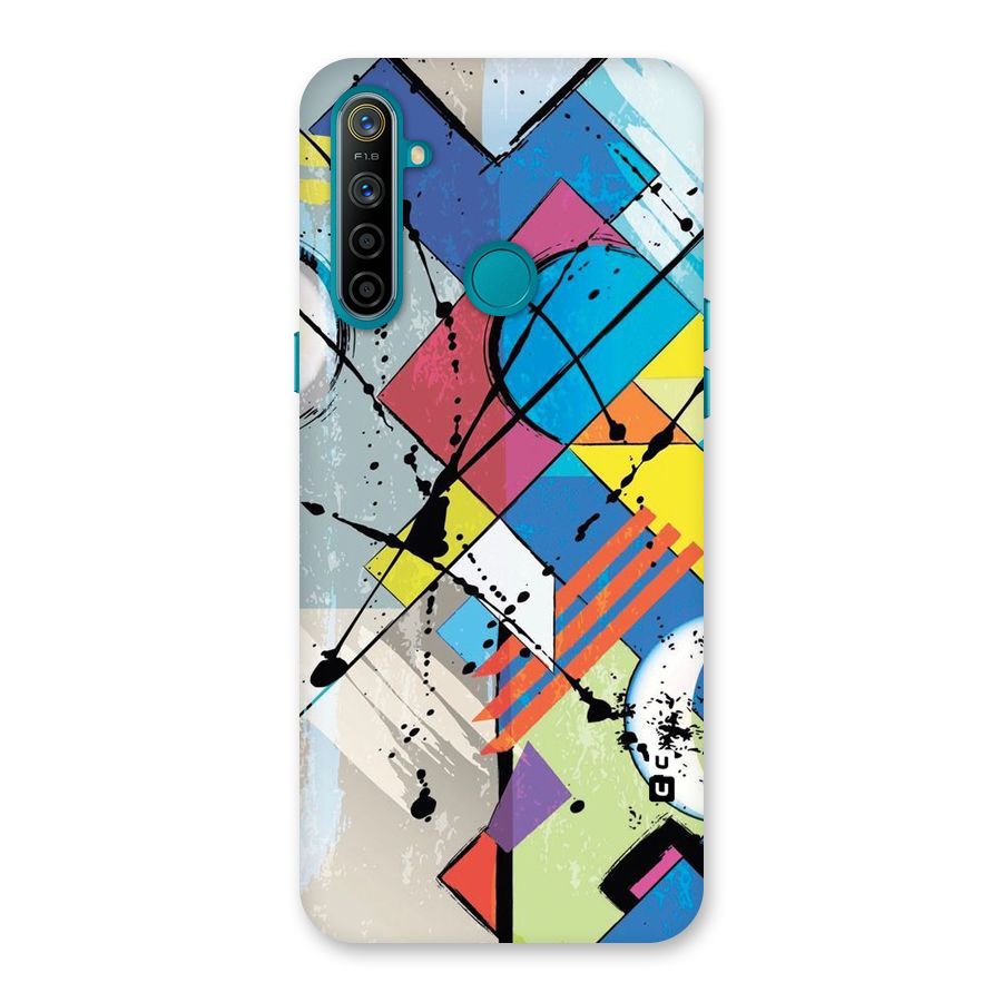 Abstract Paint Shape Back Case for Realme 5i