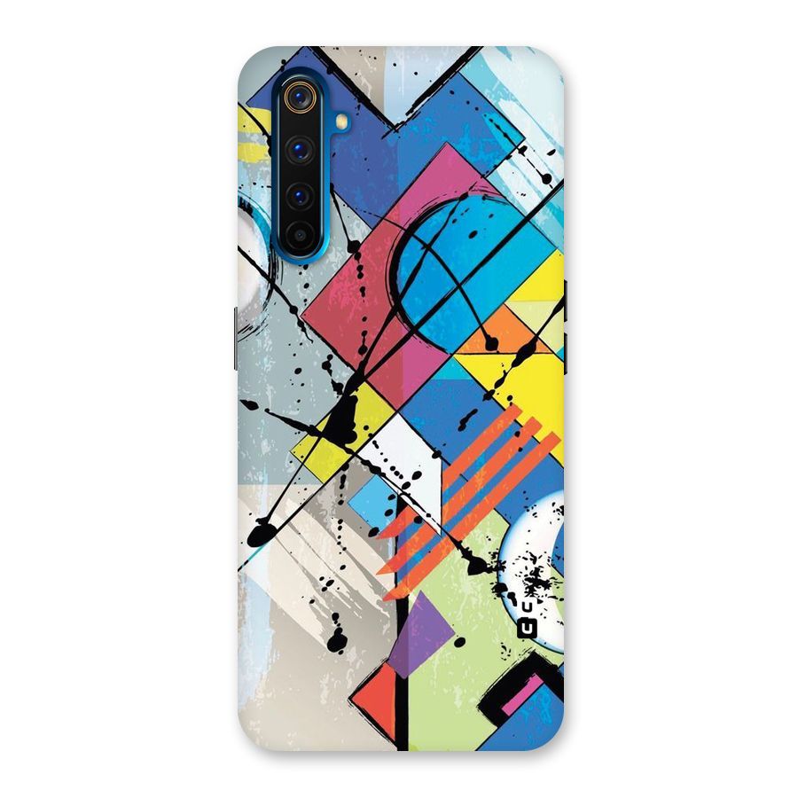 Abstract Paint Shape Back Case for Realme 6 Pro