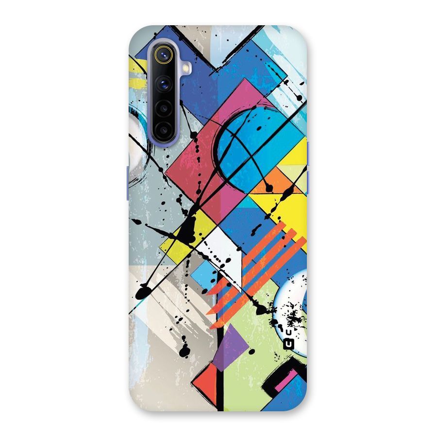 Abstract Paint Shape Back Case for Realme 6i