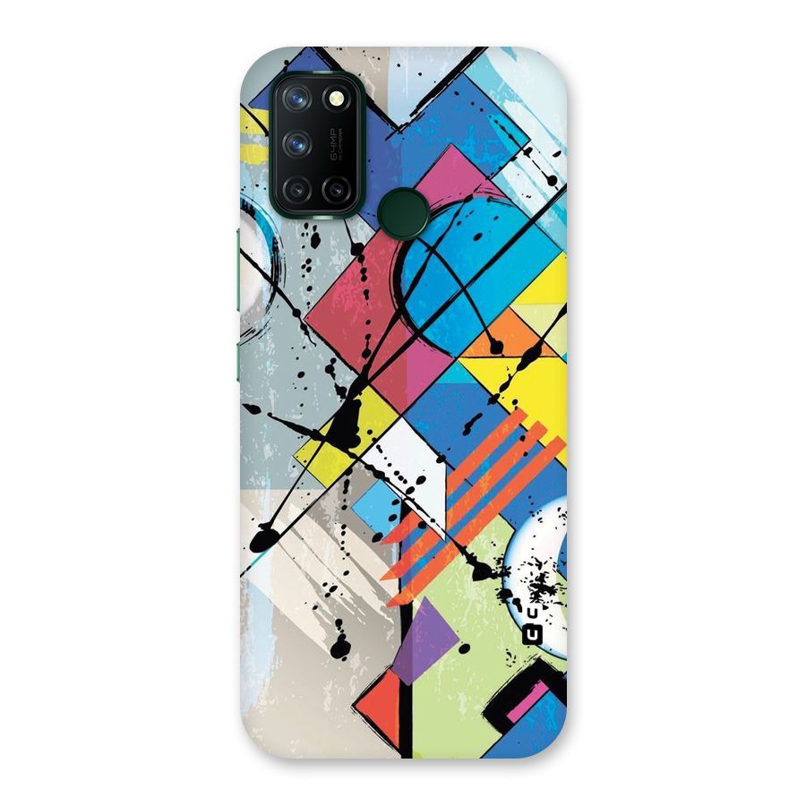 Abstract Paint Shape Back Case for Realme 7i