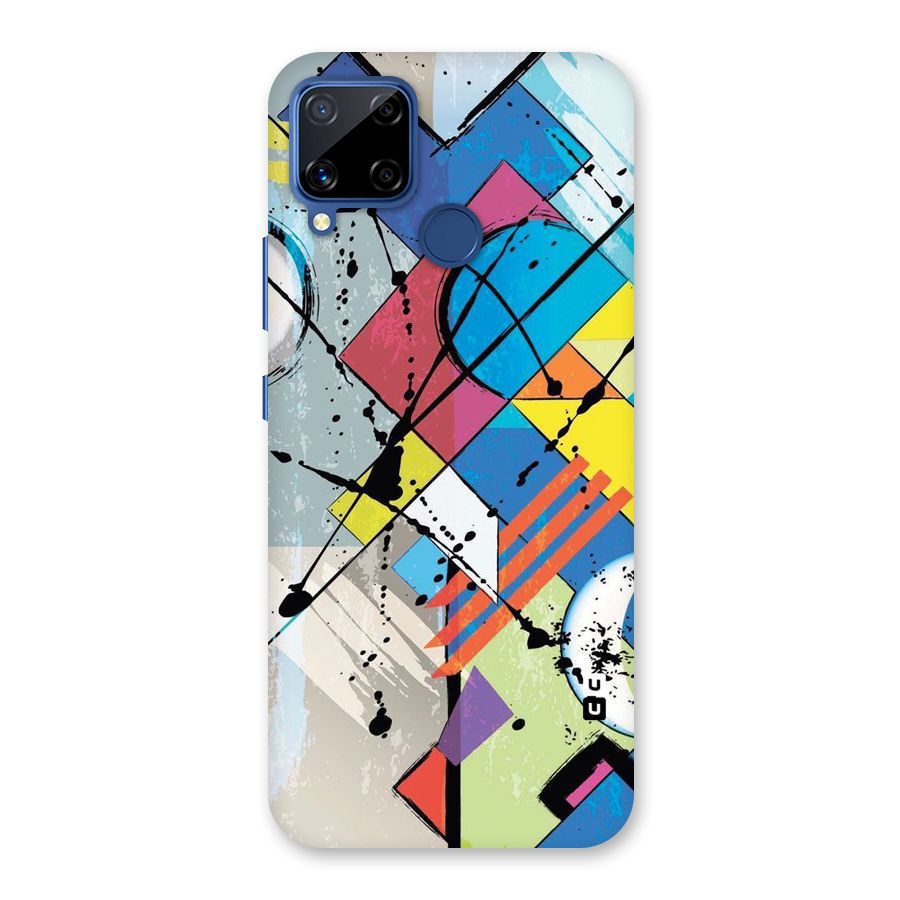 Abstract Paint Shape Back Case for Realme C15