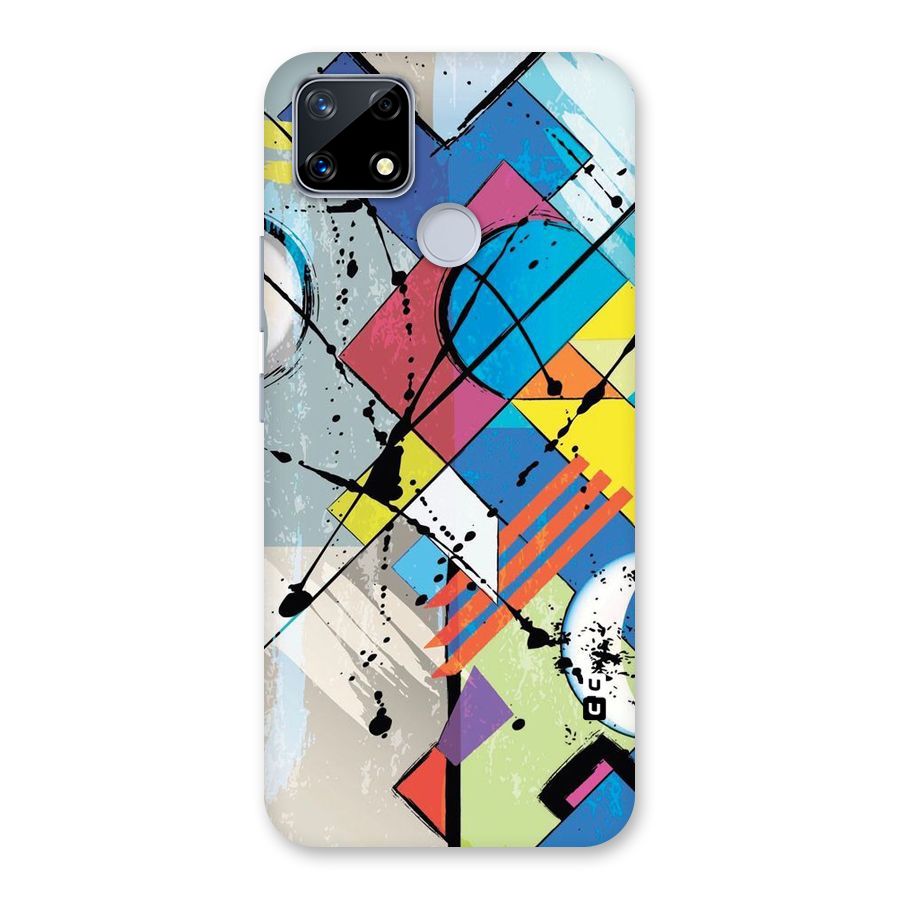 Abstract Paint Shape Back Case for Realme Narzo 20