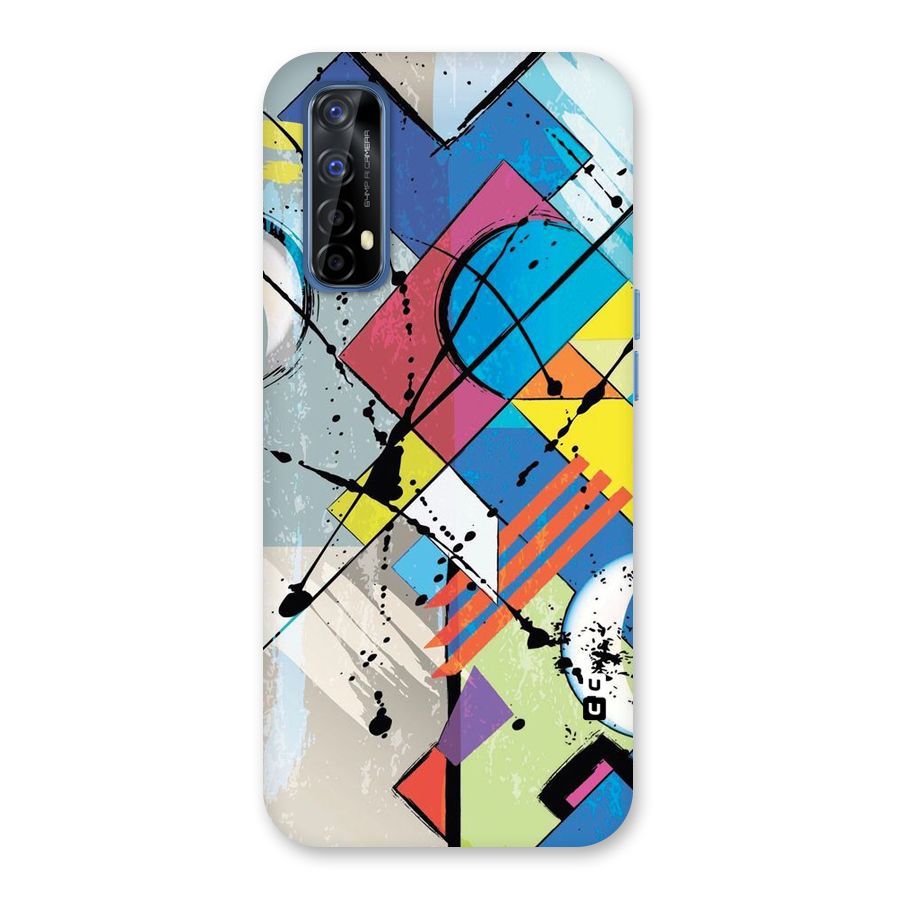 Abstract Paint Shape Back Case for Realme Narzo 20 Pro