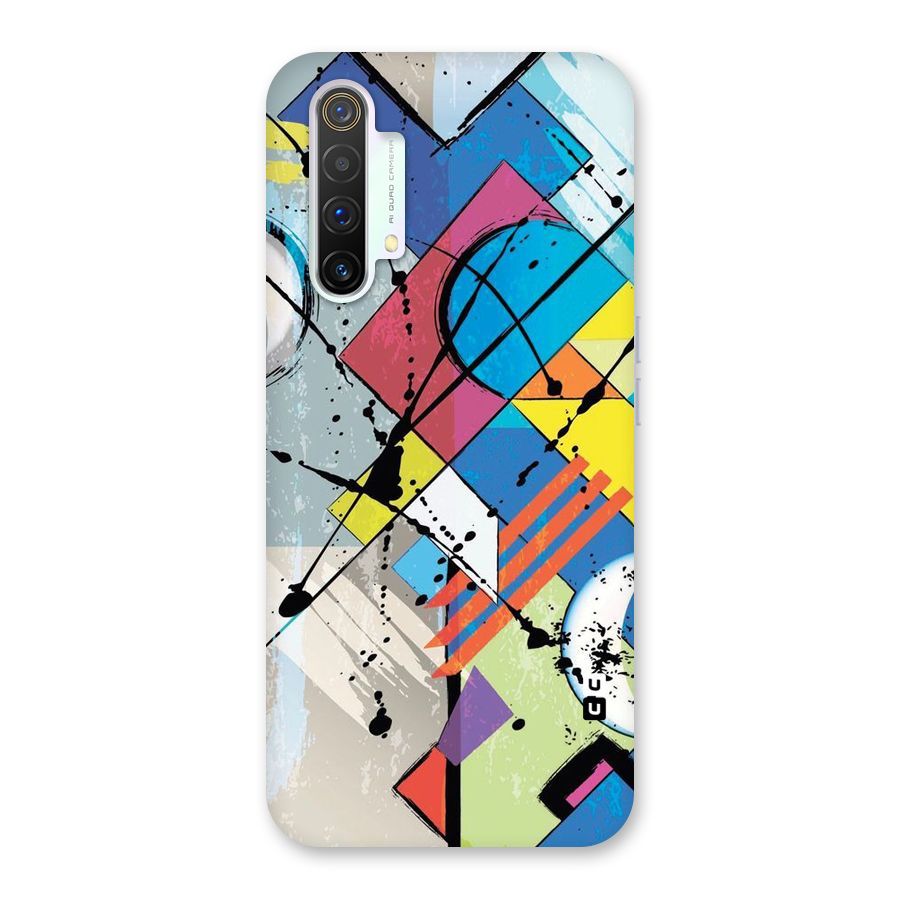 Abstract Paint Shape Back Case for Realme X3