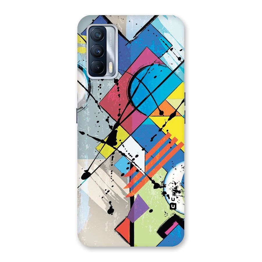 Abstract Paint Shape Back Case for Realme X7