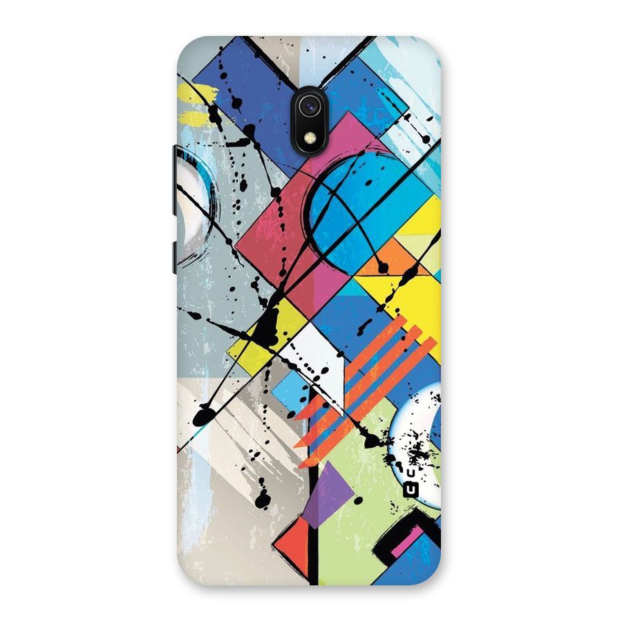 Abstract Paint Shape Back Case for Redmi 8A