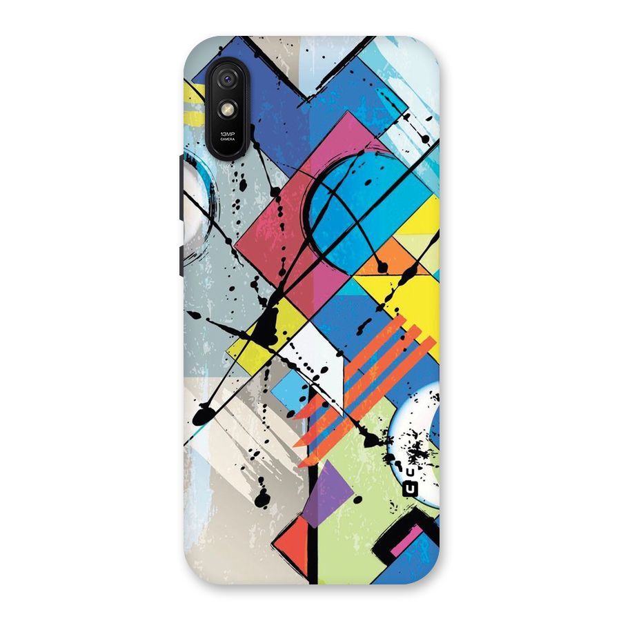 Abstract Paint Shape Back Case for Redmi 9A