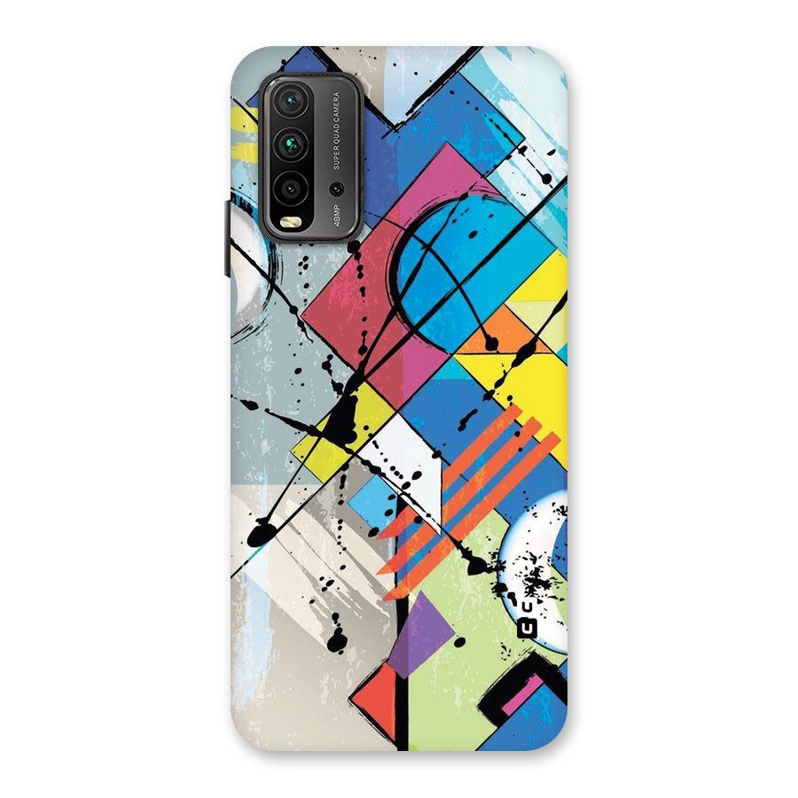 Abstract Paint Shape Back Case for Redmi 9 Power