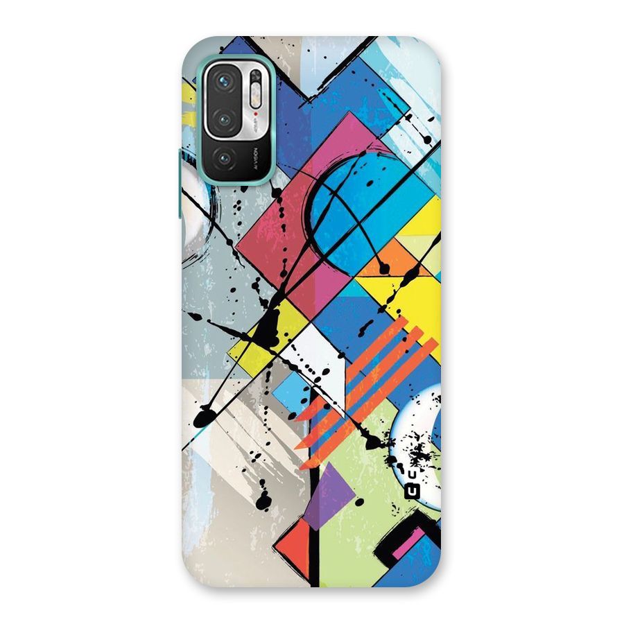 Abstract Paint Shape Back Case for Redmi Note 10T 5G