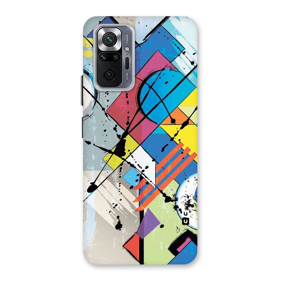 Abstract Paint Shape Back Case for Redmi Note 10 Pro Max