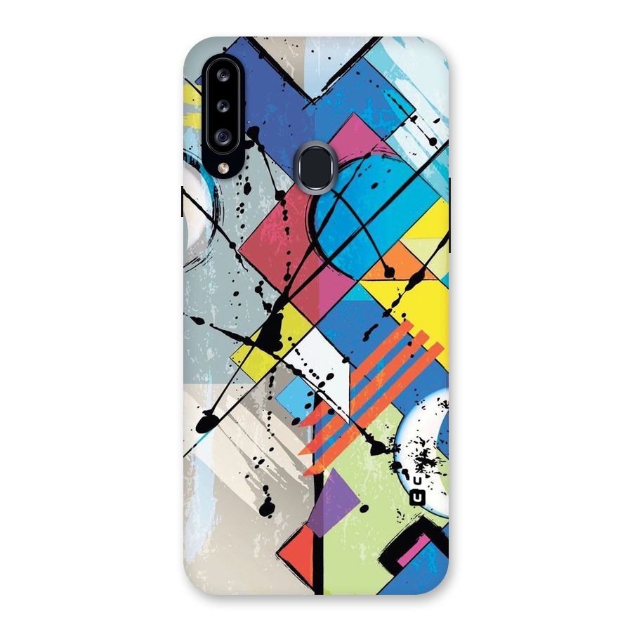 Abstract Paint Shape Back Case for Samsung Galaxy A20s