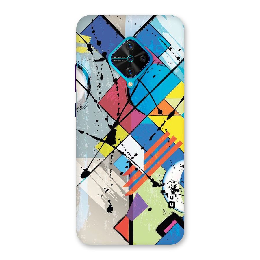 Abstract Paint Shape Back Case for Vivo S1 Pro