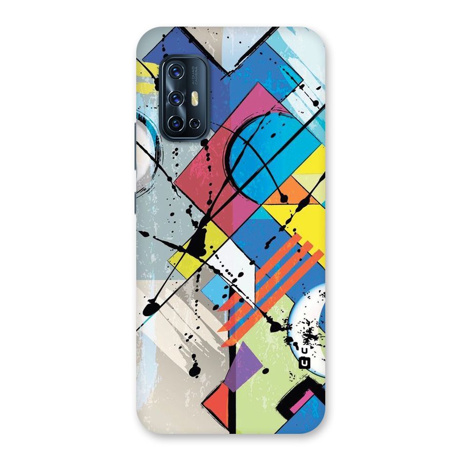 Abstract Paint Shape Back Case for Vivo V17